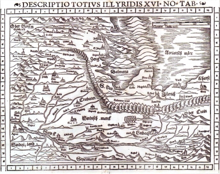 MÜNSTER,  SEBASTIAN: MAP OF ILLYRICUM